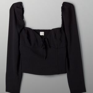 Wilfred Elegant Black Women's Top